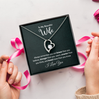Gifts for Wife from Husband - Soulmate Necklace with Heartfelt Message Card & Box - Anniversary, Birthday, Christmas or Valentine's Day Gift for Girlfriend