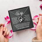 Gift For Wife - Gold Plated Heart Necklace To My Wife For Her Birthday, Valentine's Day, Christmas, Anniversary