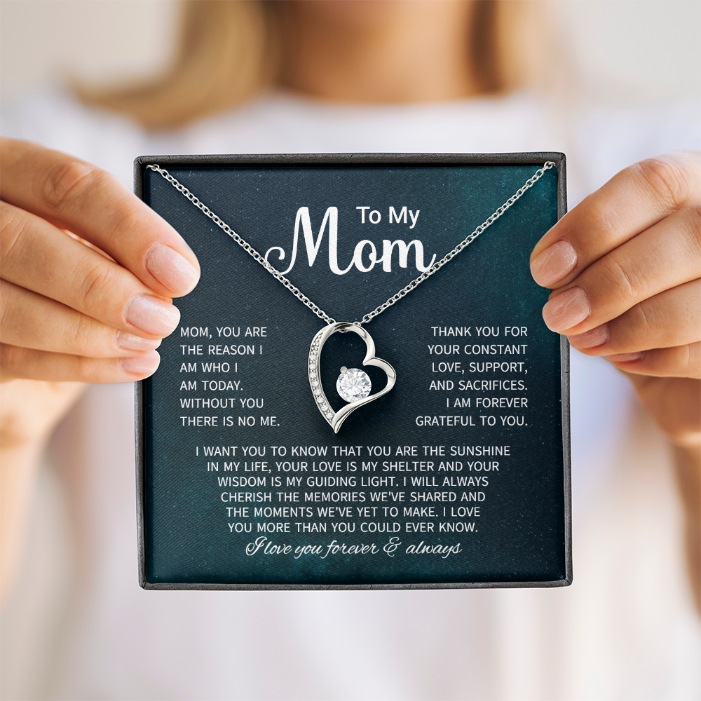 To My Mom Necklace Gifts - Gift for Mom from Son - Mother's Day Gift for Mom