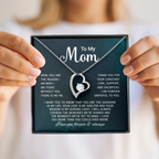 To My Mom Necklace Gifts - Gift for Mom from Son - Mother's Day Gift for Mom