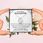 Gift For Daughter Necklace Luxury LED Light Box With Heartfelt Message Card - Daughter Birthday Present From Mom or Daddy