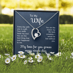 To My Wife Necklace From Husband | Anniversary Valentine Birthday Gift For Wife