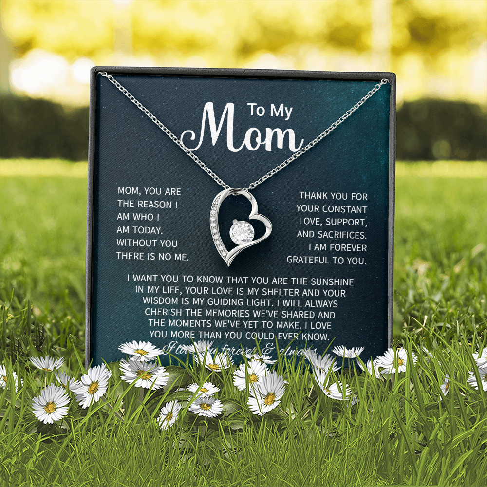 To My Mom Necklace Gifts - Gift for Mom from Son - Mother's Day Gift for Mom