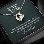Gifts for Wife from Husband - Soulmate Necklace with Heartfelt Message Card & Box - Anniversary, Birthday, Christmas or Valentine's Day Gift for Girlfriend