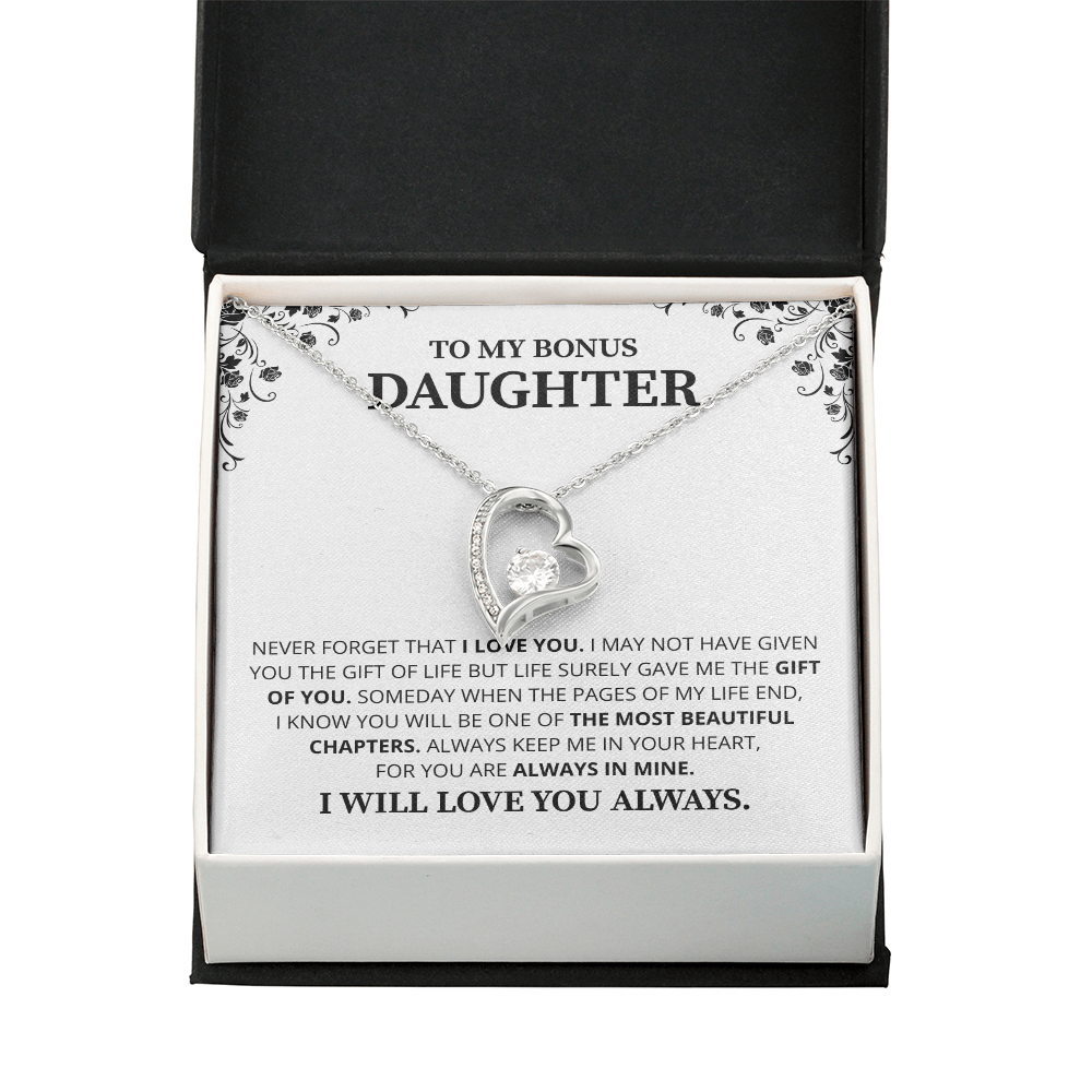 Gift For Daughter Necklace Luxury LED Light Box With Heartfelt Message Card - Daughter Birthday Present From Mom or Daddy