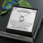 Gift For Daughter Necklace Luxury LED Light Box With Heartfelt Message Card - Daughter Birthday Present From Mom or Daddy