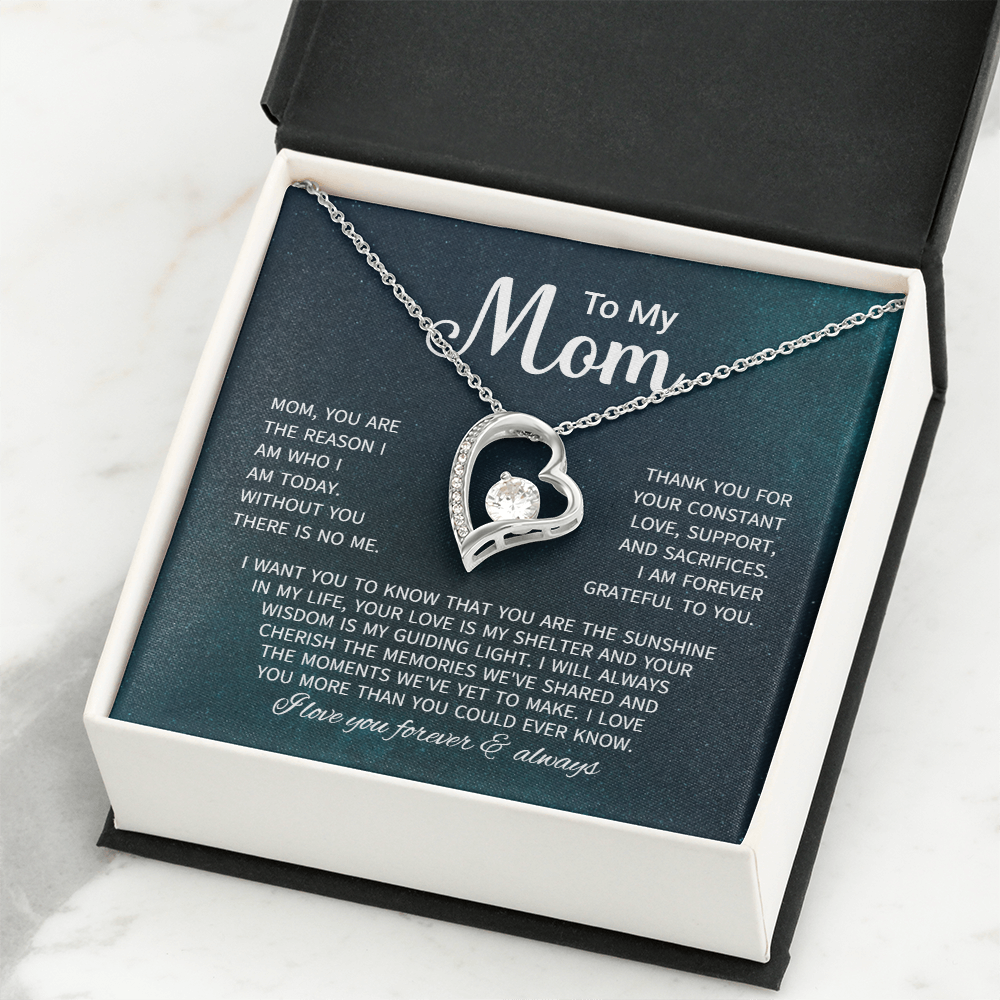 To My Mom Necklace Gifts - Gift for Mom from Son - Mother's Day Gift for Mom