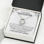 Gift For Daughter Necklace Luxury LED Light Box With Heartfelt Message Card - Daughter Birthday Present From Mom or Daddy