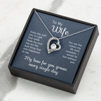 To My Wife Necklace From Husband | Anniversary Valentine Birthday Gift For Wife