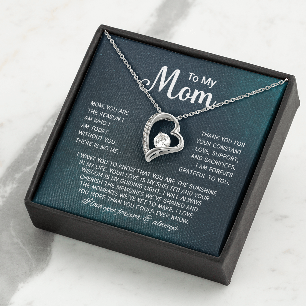 To My Mom Necklace Gifts - Gift for Mom from Son - Mother's Day Gift for Mom