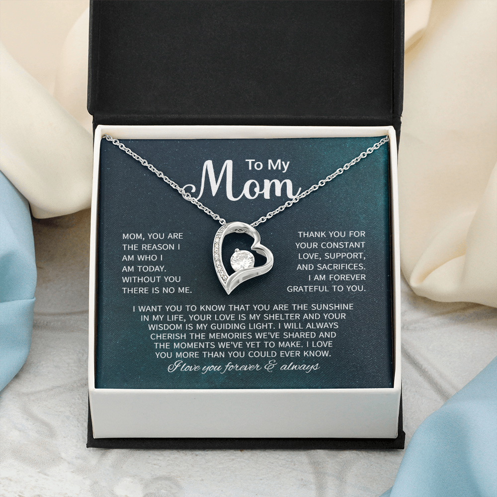 To My Mom Necklace Gifts - Gift for Mom from Son - Mother's Day Gift for Mom