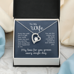 To My Wife Necklace From Husband | Anniversary Valentine Birthday Gift For Wife