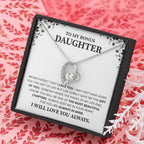 Gift For Daughter Necklace Luxury LED Light Box With Heartfelt Message Card - Daughter Birthday Present From Mom or Daddy
