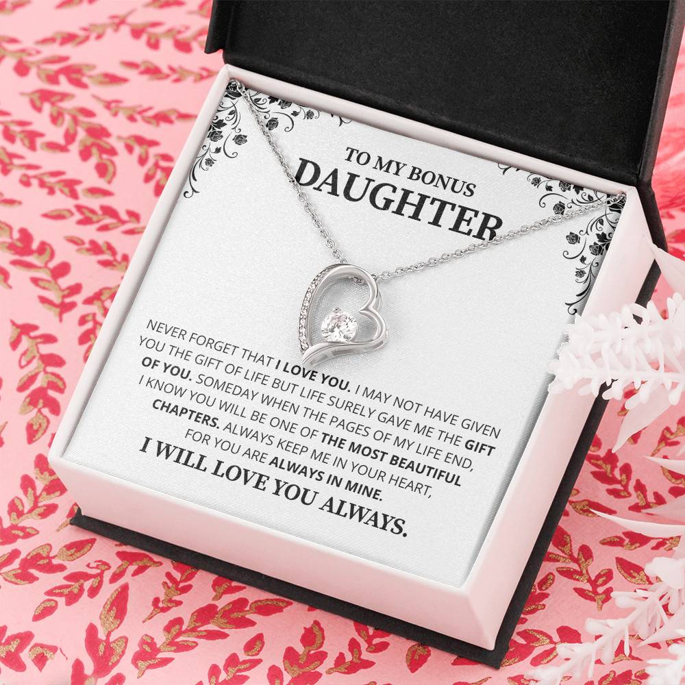Gift For Daughter Necklace Luxury LED Light Box With Heartfelt Message Card - Daughter Birthday Present From Mom or Daddy