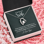 Gifts for Wife from Husband - Soulmate Necklace with Heartfelt Message Card & Box - Anniversary, Birthday, Christmas or Valentine's Day Gift for Girlfriend