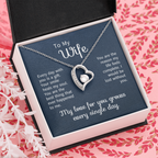 To My Wife Necklace From Husband | Anniversary Valentine Birthday Gift For Wife