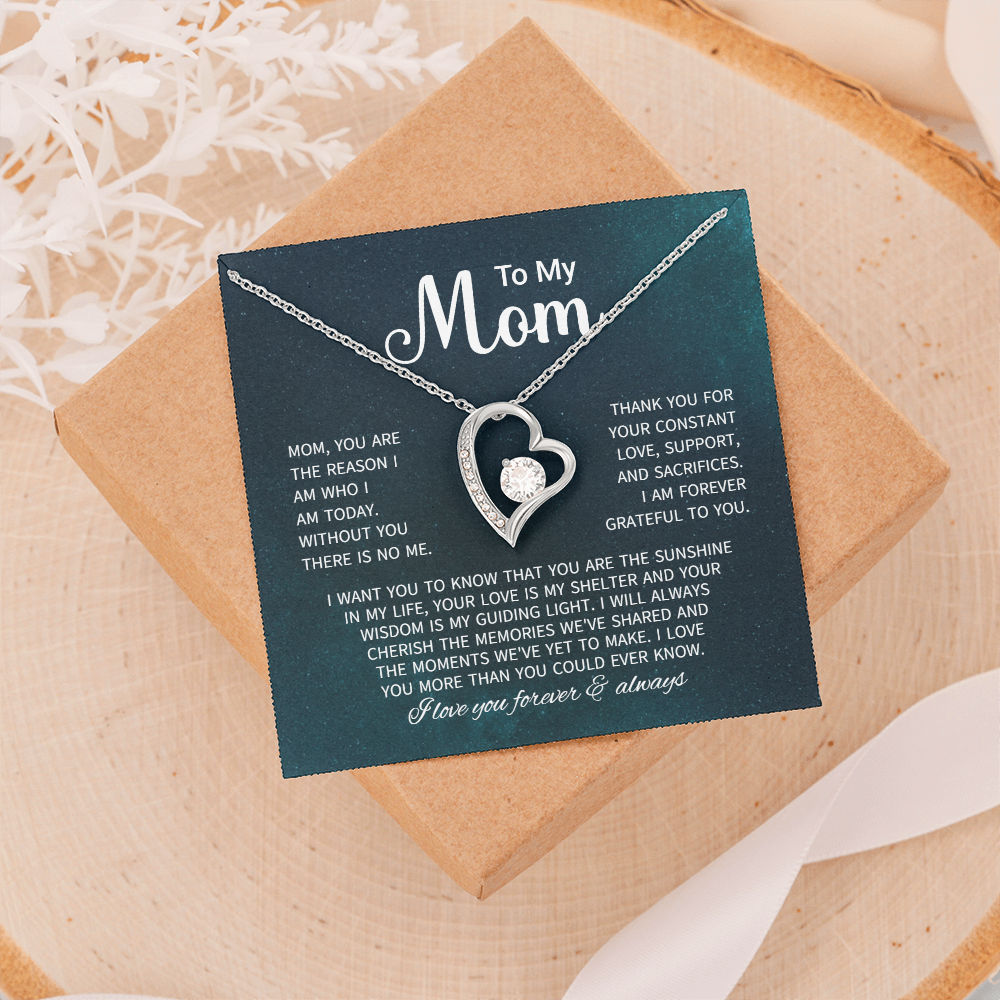 To My Mom Necklace Gifts - Gift for Mom from Son - Mother's Day Gift for Mom