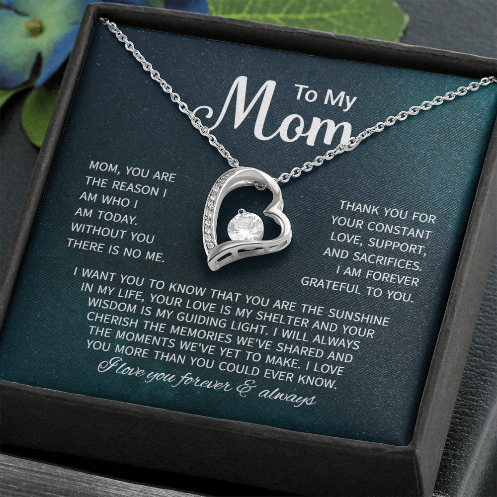 To My Mom Necklace Gifts - Gift for Mom from Son - Mother's Day Gift for Mom