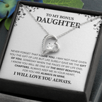 Gift For Daughter Necklace Luxury LED Light Box With Heartfelt Message Card - Daughter Birthday Present From Mom or Daddy