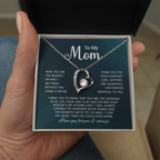 To My Mom Necklace Gifts - Gift for Mom from Son - Mother's Day Gift for Mom