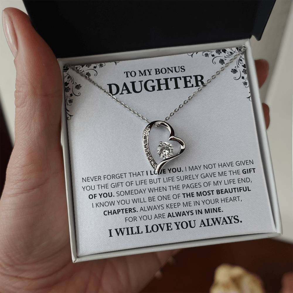Gift For Daughter Necklace Luxury LED Light Box With Heartfelt Message Card - Daughter Birthday Present From Mom or Daddy