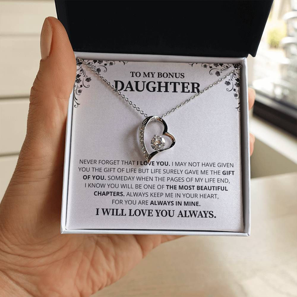 Gift For Daughter Necklace Luxury LED Light Box With Heartfelt Message Card - Daughter Birthday Present From Mom or Daddy