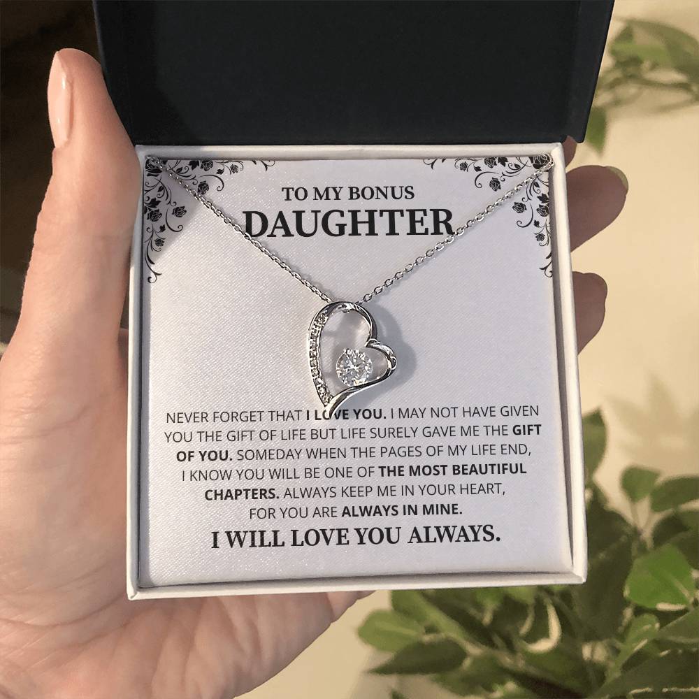 Gift For Daughter Necklace Luxury LED Light Box With Heartfelt Message Card - Daughter Birthday Present From Mom or Daddy