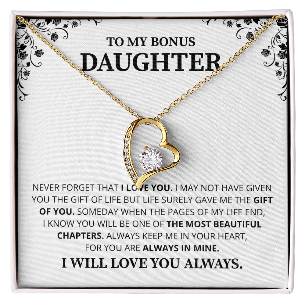 Gift For Daughter Necklace Luxury LED Light Box With Heartfelt Message Card - Daughter Birthday Present From Mom or Daddy