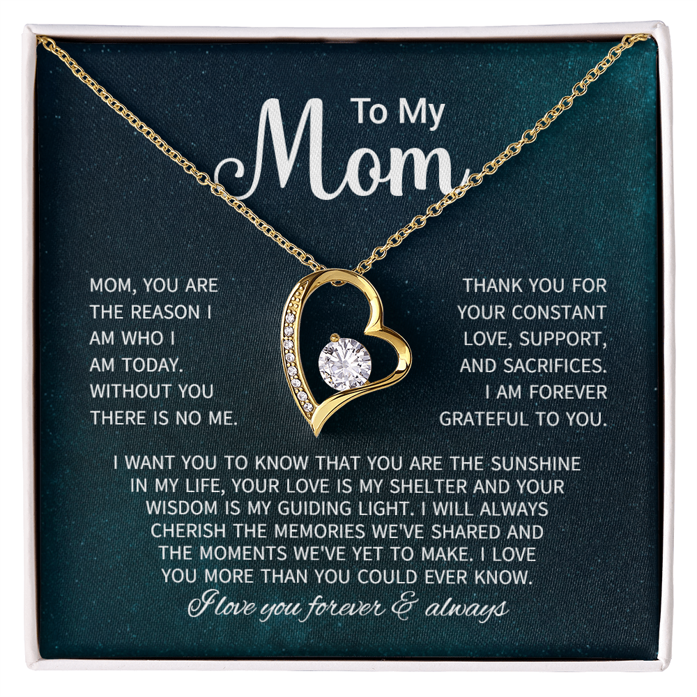 To My Mom Necklace Gifts - Gift for Mom from Son - Mother's Day Gift for Mom