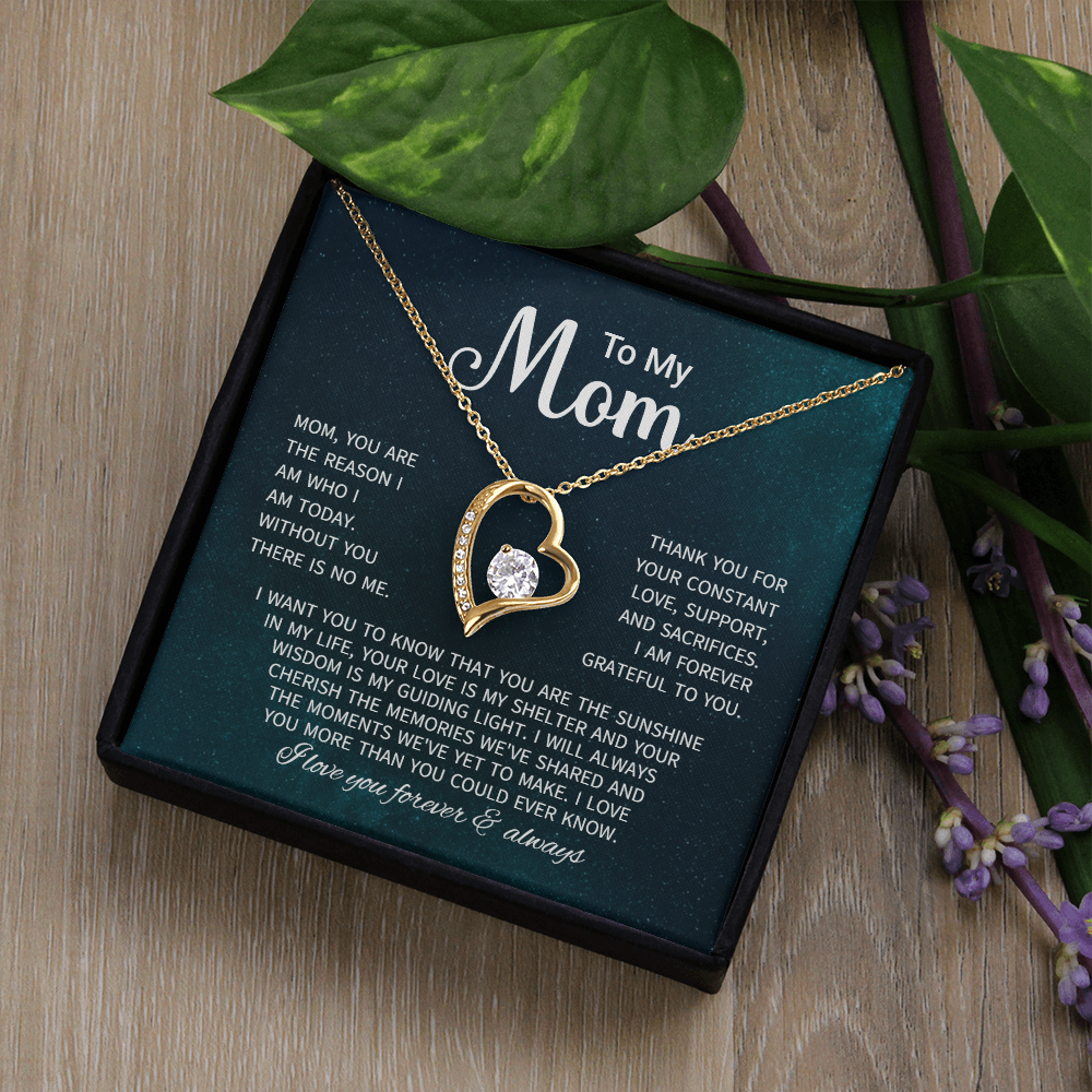 To My Mom Necklace Gifts - Gift for Mom from Son - Mother's Day Gift for Mom