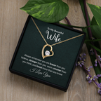 Gifts for Wife from Husband - Soulmate Necklace with Heartfelt Message Card & Box - Anniversary, Birthday, Christmas or Valentine's Day Gift for Girlfriend