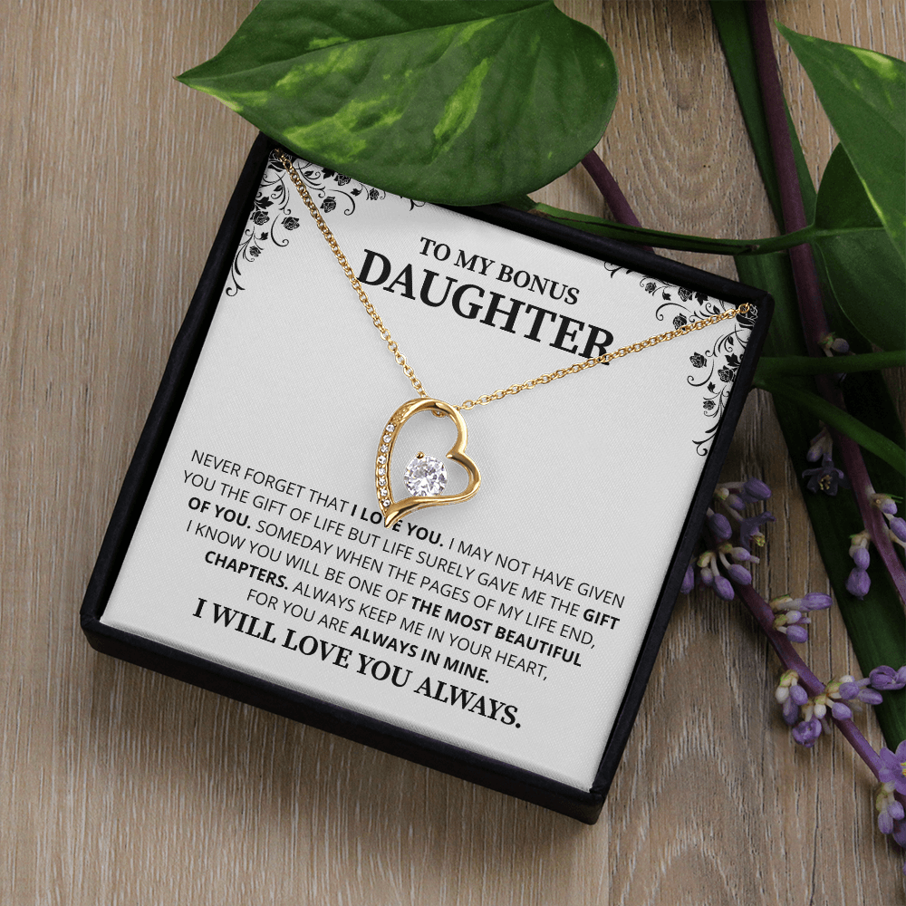 Gift For Daughter Necklace Luxury LED Light Box With Heartfelt Message Card - Daughter Birthday Present From Mom or Daddy