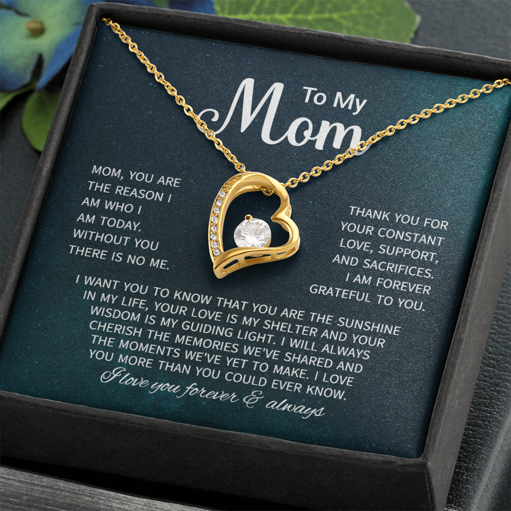 To My Mom Necklace Gifts - Gift for Mom from Son - Mother's Day Gift for Mom