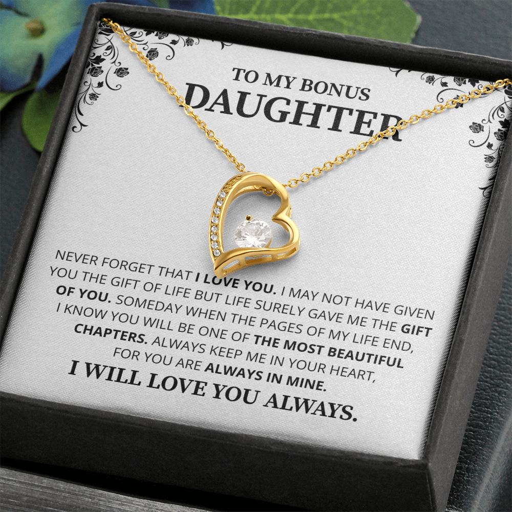 Gift For Daughter Necklace Luxury LED Light Box With Heartfelt Message Card - Daughter Birthday Present From Mom or Daddy